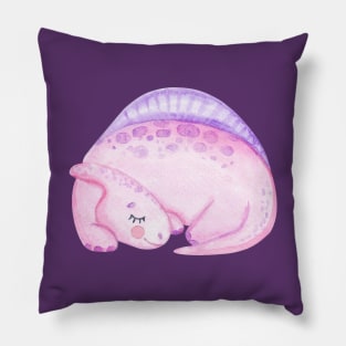 Pink dinosaur sleeping Pillow