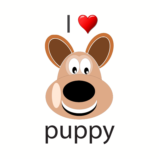 I Love Puppy Dog by teegear