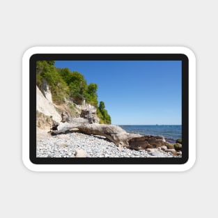 Chalk coast, chalk cliffs, Ruegen Island, Mecklenburg-Western Pomerania, Germany Magnet