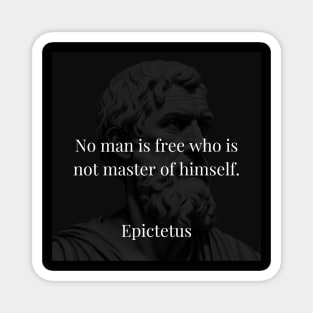 Epictetus's Doctrine: True Freedom Lies in Self-Mastery Magnet