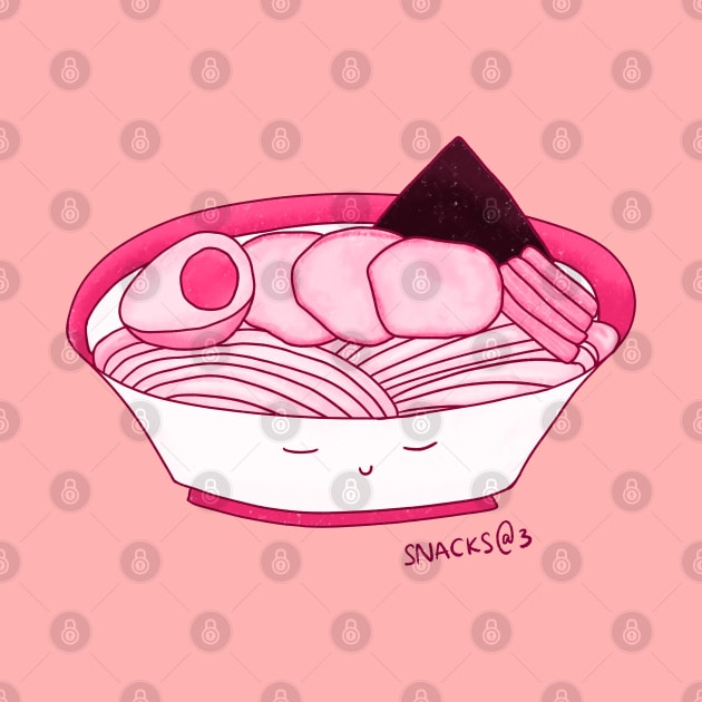 Ramen in PINK by Snacks At 3