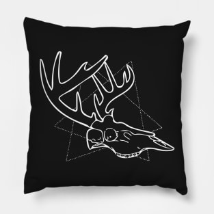 Stag Skull Pillow