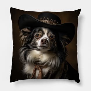 Cowboy Dog - Papillon Pillow