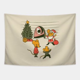 Christmas Mice Tapestry