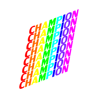 CHAMPION rainbow T-Shirt