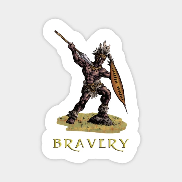 Bravery Magnet by blackroserelicsshop@gmail.com