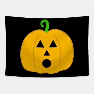 HAPPY Halloween Pumpkin Cute Face Tapestry