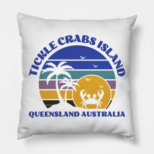Tickle Crabs Island Queensland Australia Pillow