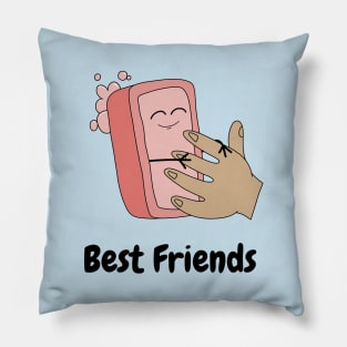 Soap Hand Best Friends Pillow