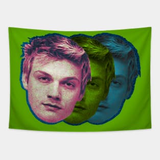 Nick Carter Mugshot Threeways Tapestry