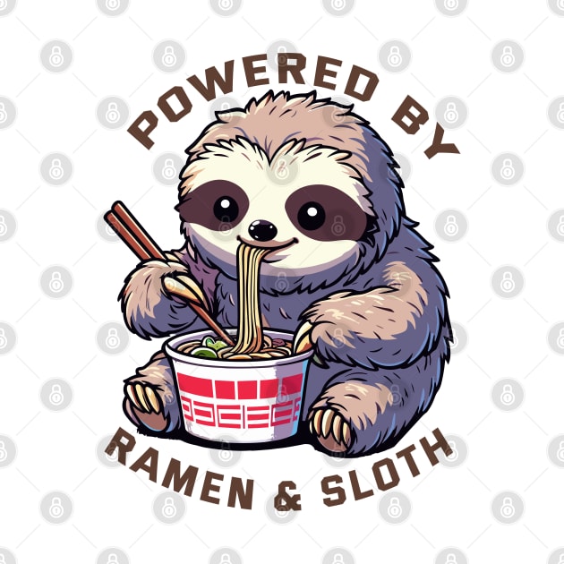 Powered By Ramen And Sloth by MoDesigns22 