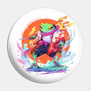 samurai frog Pin