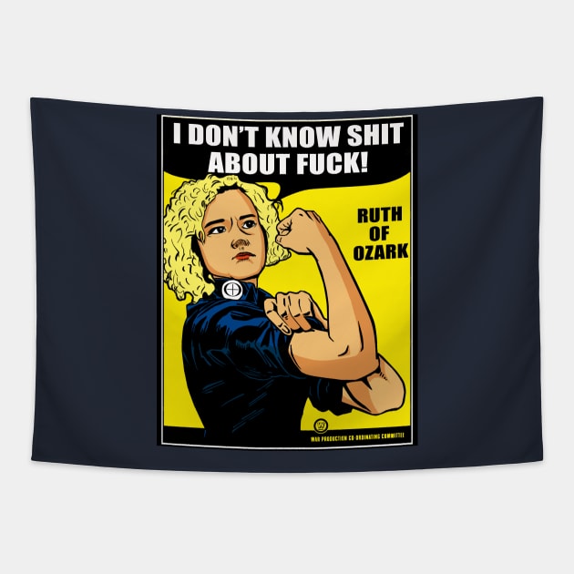 Ruth Langmore Ozark T-shirt Tapestry by FreddyK