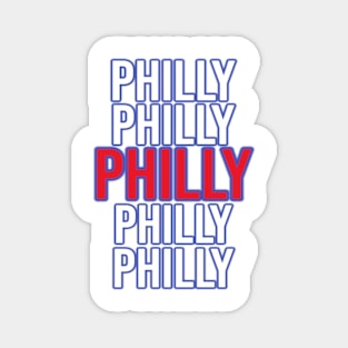 Philly repeating Text - PanfurWare LLC Magnet