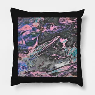 Pink Sci-Fi Space Swirl Pillow