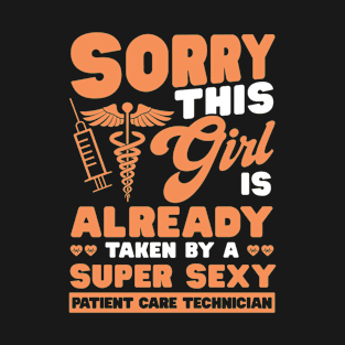 Patient Care Technician Wife Girlfriend PCT T-Shirt