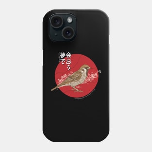 Japanese Birds "see you in a dream" t-shirt Phone Case