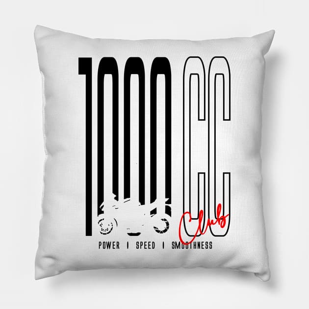 1000 CC Club Fireblade Pillow by TwoLinerDesign