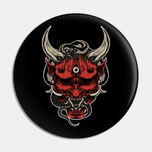 Demon Mask Pin