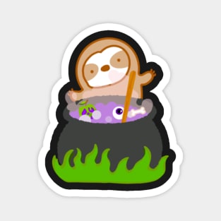 Halloween Witch’s Brew Sloth Magnet