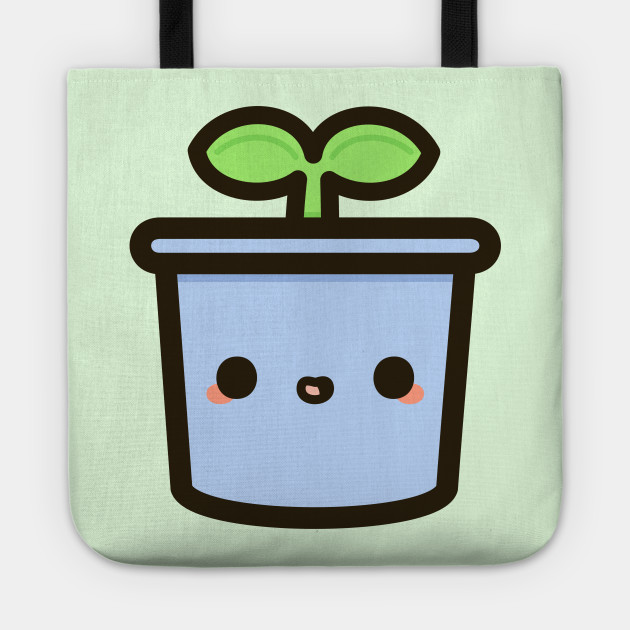 Cute sprout in pot