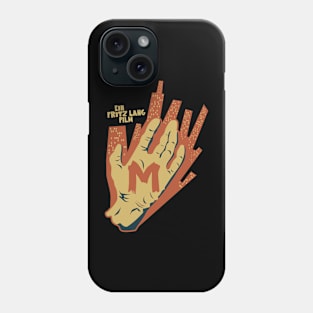 The Mark of M: Tribute to Fritz Lang's Masterpiece - Iconic Hand Design Phone Case