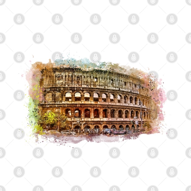 Rome art Colosseum #rome by JBJart