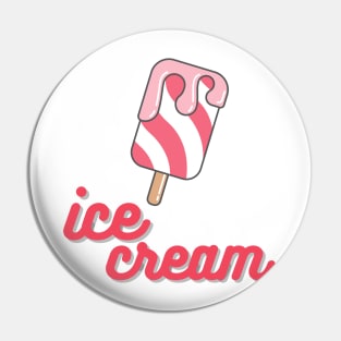 Cute Ice Cream Art Pin