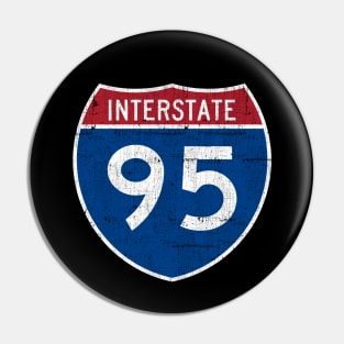 I-95 -- Vintage Look Design Pin