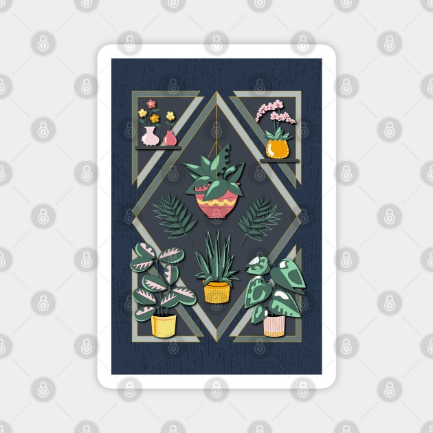 House Plants Magnet by ameemax