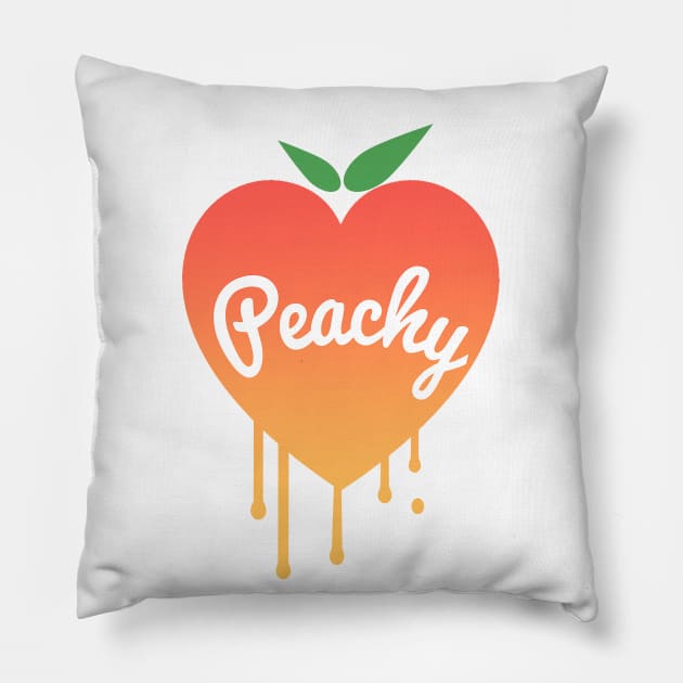 Peachy Ink Heart Pillow by AuroraPeachy