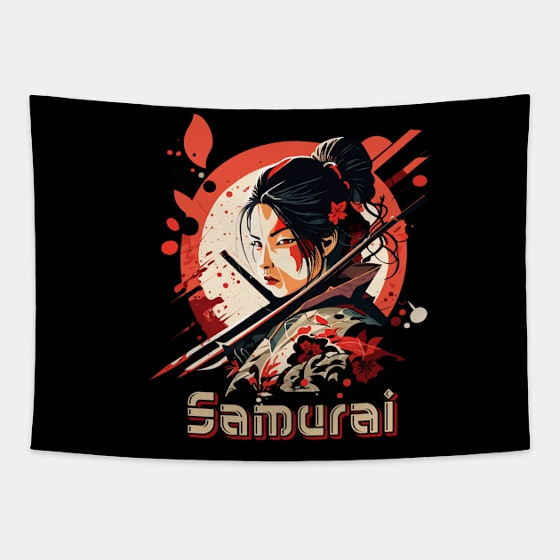 Geisha Tapestry by vamarik