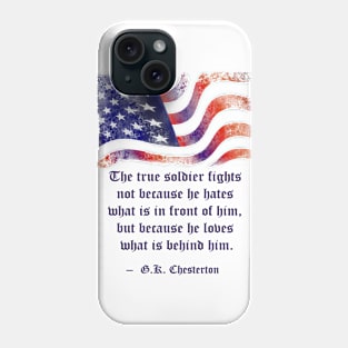 American Patriot. Words of Wisdom Collection Phone Case