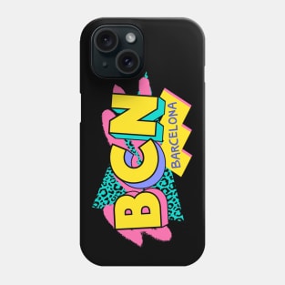 Retro 90s Barcelona BCN / Rad Memphis Style / 90s Vibes Phone Case