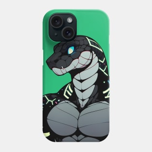 Cyberpunk Neon Scalie Anthro Snake Phone Case