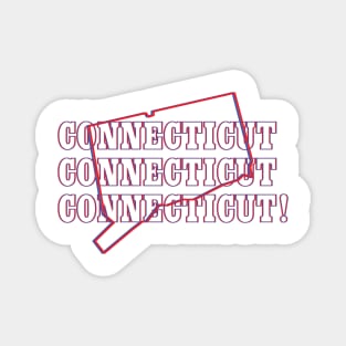 Connecticut State Map & Label Magnet