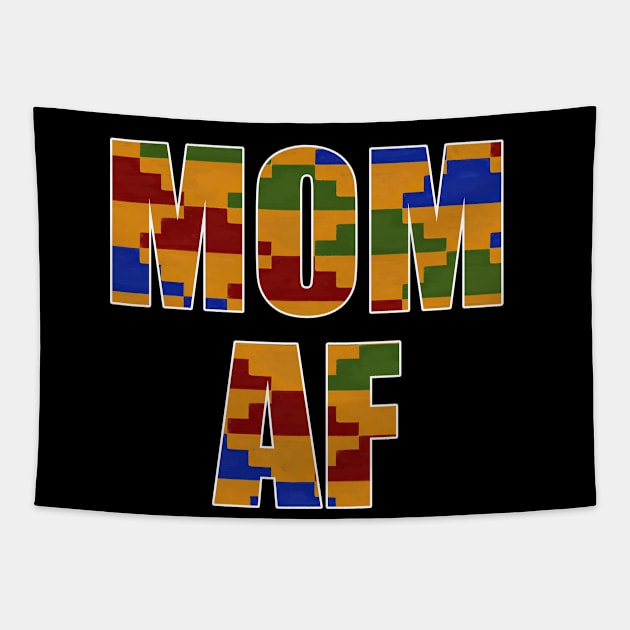 Mom Af, African Pattern Tapestry by alzo