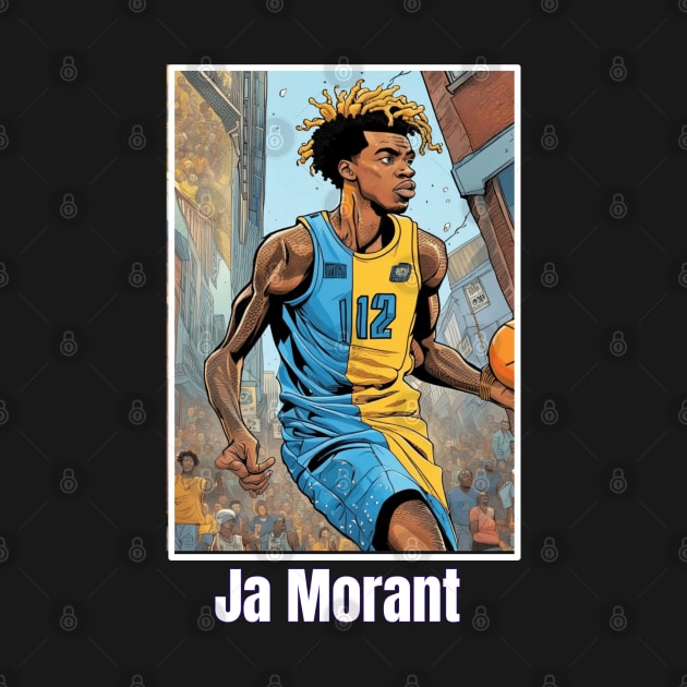 Ja Morant victor illustration design by Nasromaystro