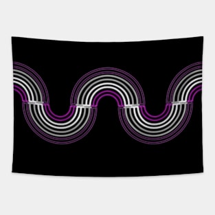 Asexual Neon Light Rainbow 1 Tapestry