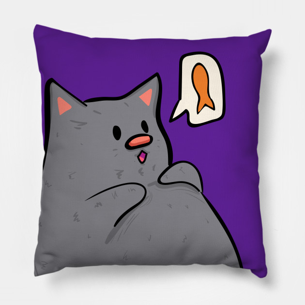 Russian Blue Fat Cat Design Russian Blue Pillow Teepublic