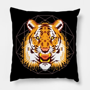 Tiger Head Pillow