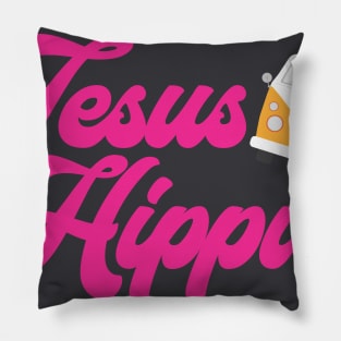 JESUS HIPPIE Pillow