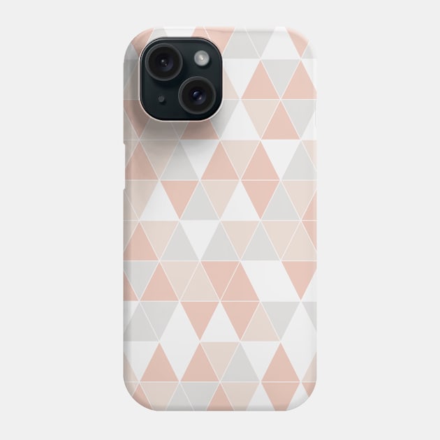 Modern Colorful Triangle Pattern Phone Case by Hex Decor