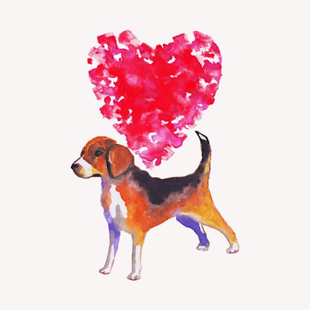 I love beagle by AgniArt