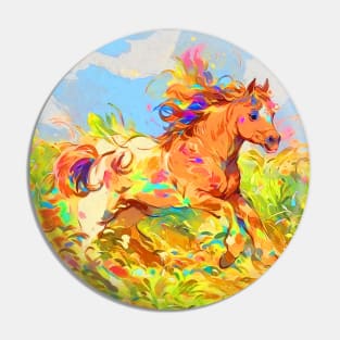 Frolicking Pony - Children's Book Art Pin