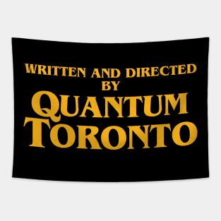 QUANTUM TORONTO YELLOW TEXT Tapestry