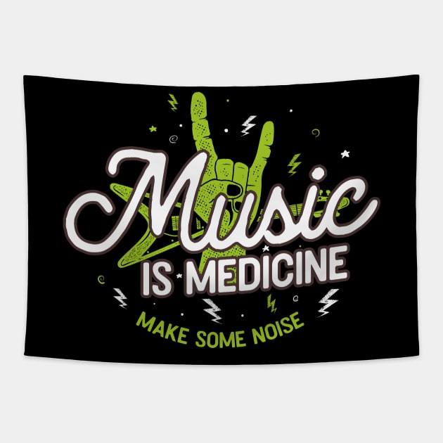 Music Is Medicine Tapestry by AME_Studios