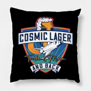 cosmic lager to the moon and back Pillow