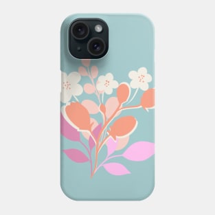 Modern floral bouquet print Phone Case