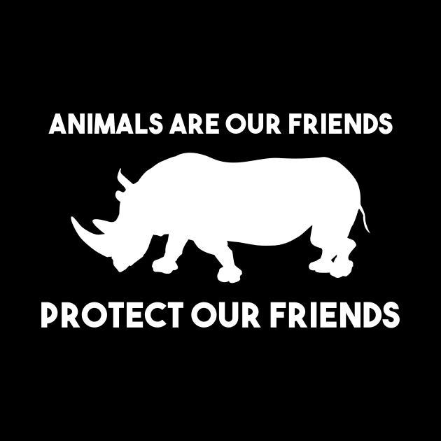 protect our friends - rhino by Protect friends